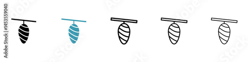 Cocoon icon. Design for web and mobile app. Vector illustration