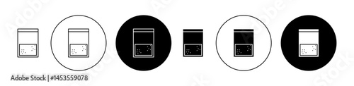 Cocaine packet icon. Design for web and mobile app. Vector illustration
