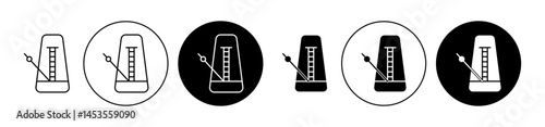Classic Metronome icon. Design for web and mobile app. Vector illustration