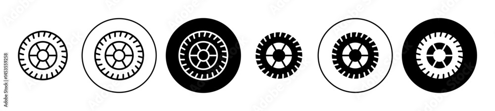Car wheel icon. Design for web and mobile app. Vector illustration Car wheel icon. Design for web and mobile app. Vector illustration