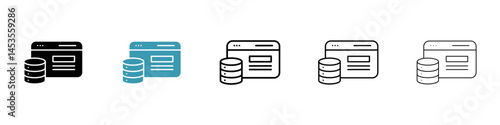 Caching icon. Design for web and mobile app. Vector illustration