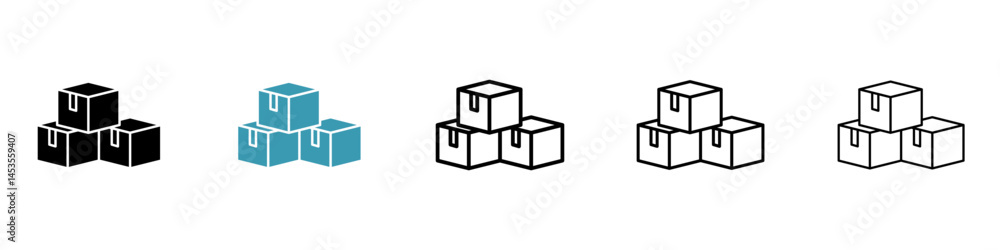 Boxes icon. Design for web and mobile app. Vector illustration Boxes icon. Design for web and mobile app. Vector illustration