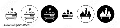 Breakfast room service icon. Design for web and mobile app. Vector illustration