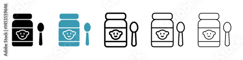 Baby Food icon. Design for web and mobile app. Vector illustration