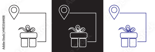 Tracking  icon.  Vector for websites, mobile interfaces, presentations, banner, visual branding etc. Vector illustration. isolated on white and black background. EPS 10