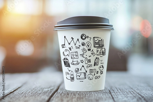 Coffee Cup Business Ideas Brainstorming Strategy Planning
