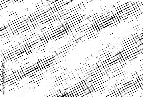 Black Grunge Ink Stroke Texture on White Background