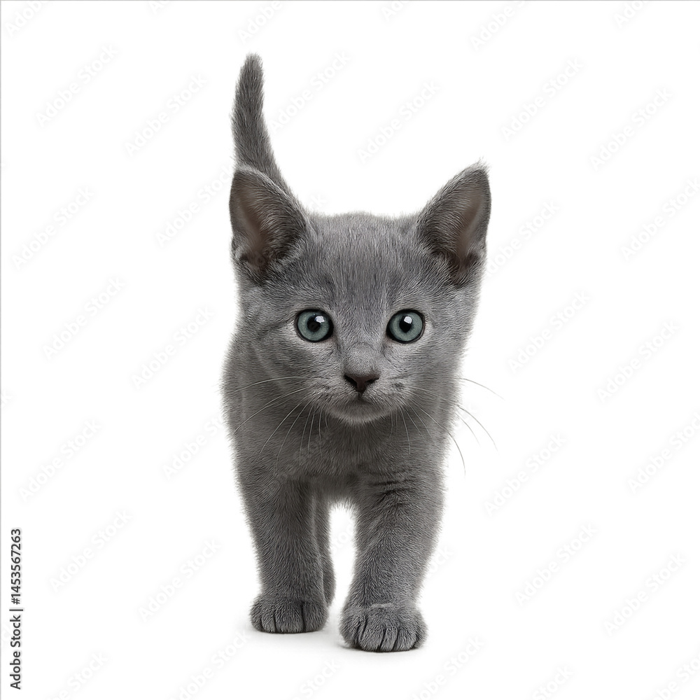 Obraz premium Russian Blue Kitten