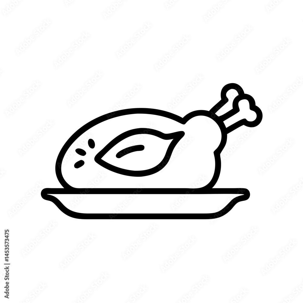 Fototapeta premium roast chicken