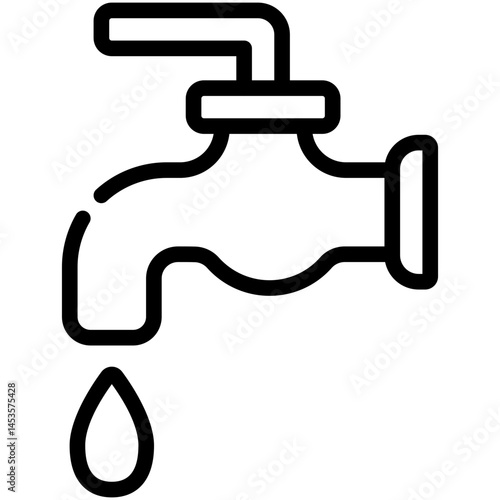 faucet line icon