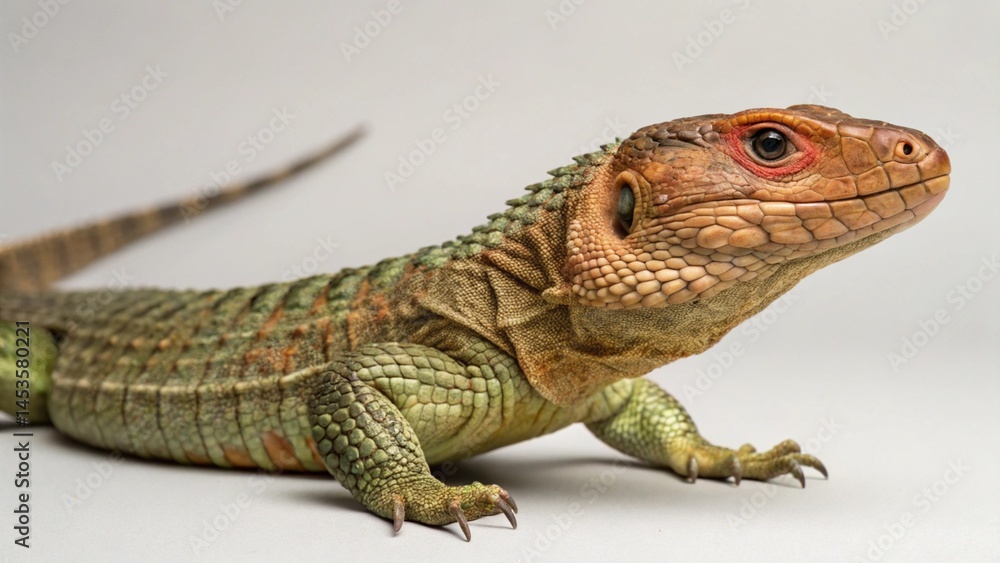 Obraz premium Caiman Lizard on studio background