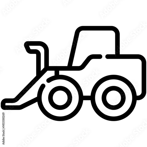 cultivator line icon
