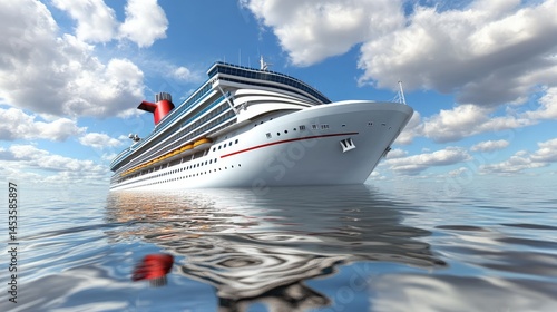 Majestic cruise ship at sea