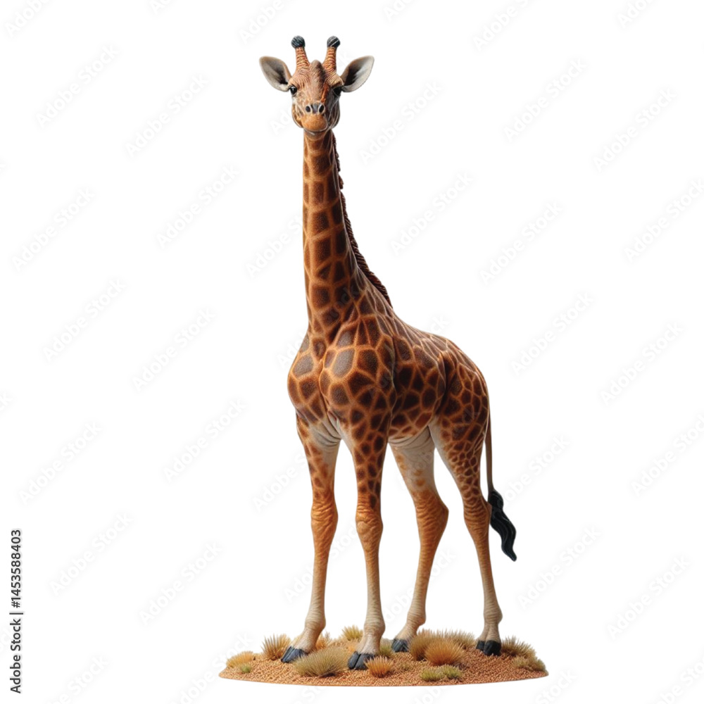 Naklejka premium giraffe isolated on white