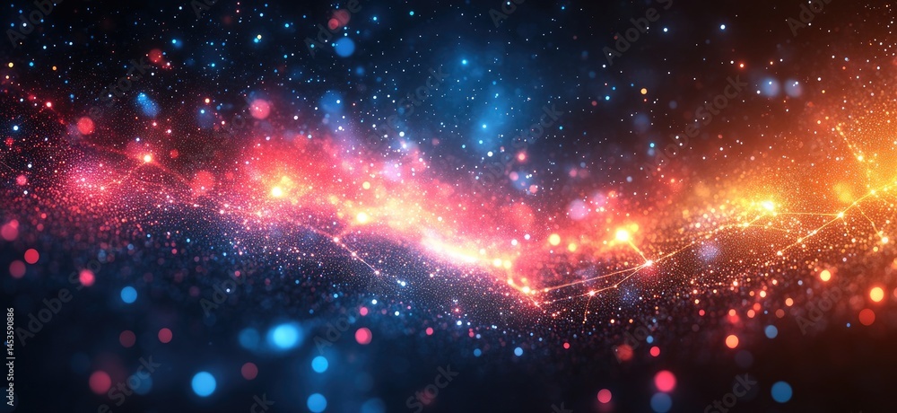 Cosmic energy flowing through space. Cosmic energy flowing through space.