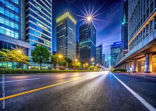 Clean Night Cityscape - Urban Street Photography
