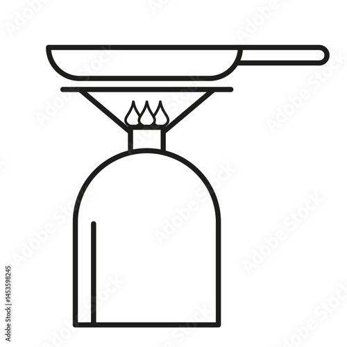 Wallpaper Mural camp equipment with nature elements vector illustration Torontodigital.ca