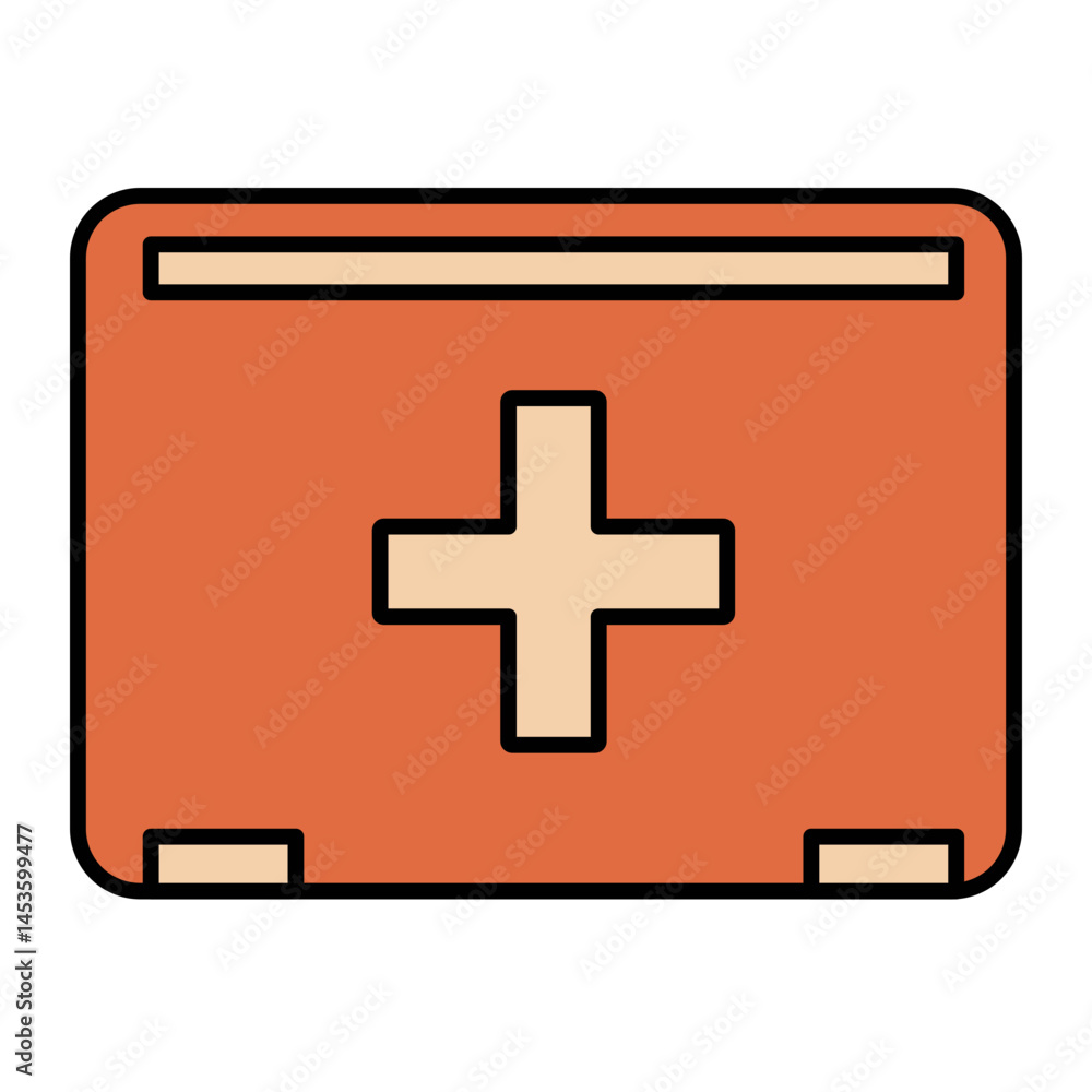 Obraz premium camping decorative icons