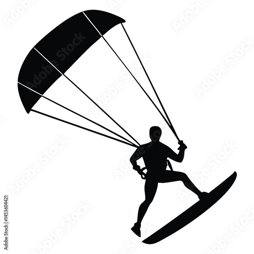 kitesurfing vector