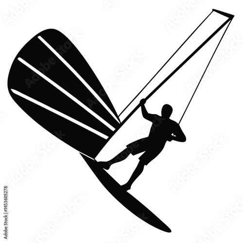 kitesurfing vector