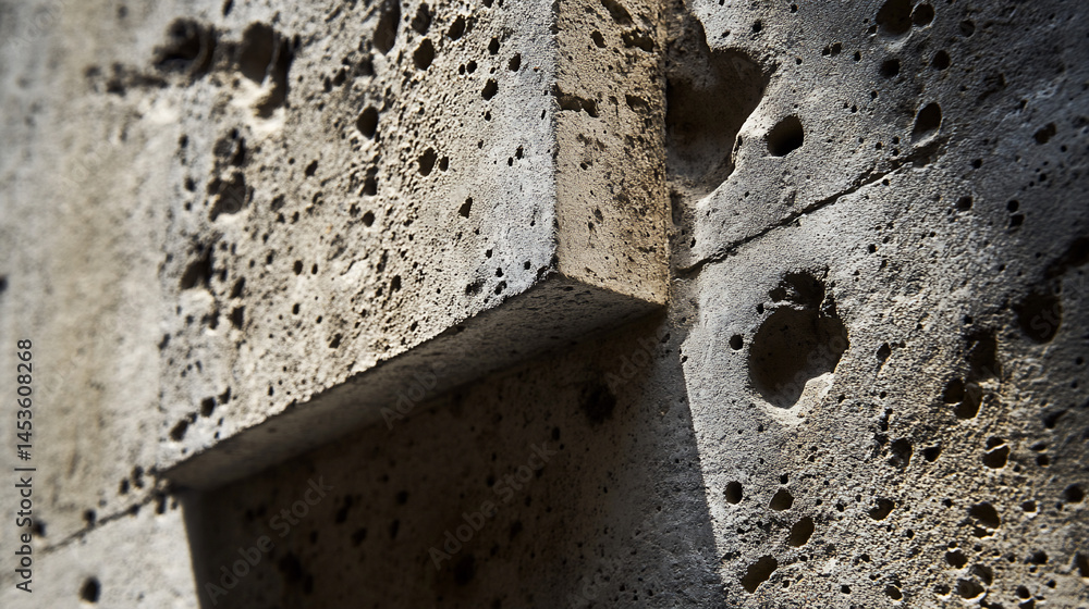 Rough concrete corner, texture Rough concrete corner, texture