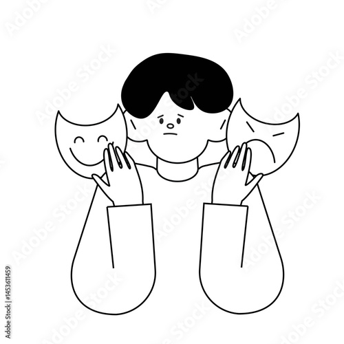 Mental Illness Sadness with mental health problems and psychological