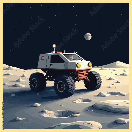 Moon Landing Anniversary Vector Designs including Astronaut on Moon, Rocket Launch, First Step, Footprints, Lunar Rover, and Space Helmet Reflection