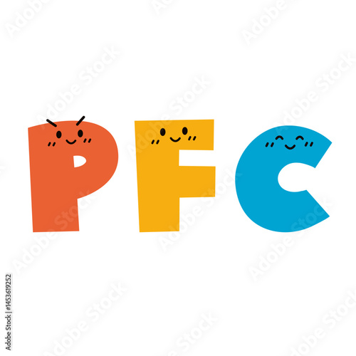 PFCバランスのキャラクター　ベクター
