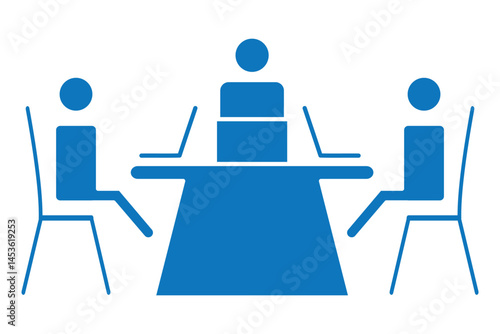 icon of a person Training seminar Illustration . 