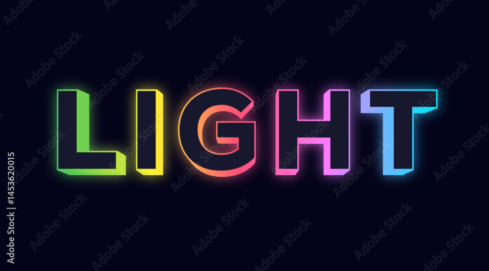 LIGHT 3D TEXT LIGHT 3D TEXT