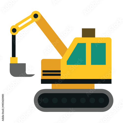 Excavator Construction Vector