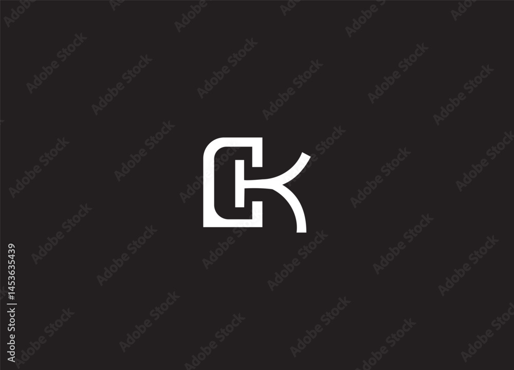 CK initial modern logo design and creative logo CK initial modern logo design and creative logo