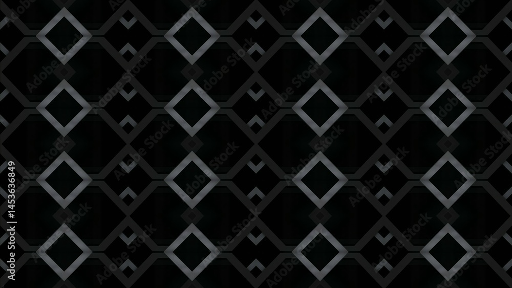 Black and white seamless geometric ornament pattern with a modern digital design Black and white seamless geometric ornament pattern with a modern digital design