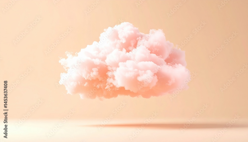 Floating pink cloud minimalistic studio setting digital art soft aesthetic abstract viewpoint dreamy concept Floating pink cloud minimalistic studio setting digital art soft aesthetic abstract viewpoint dreamy concept