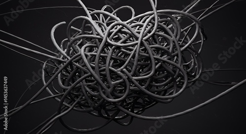 Abstract Tangled Wires: A Monochrome Study in Complexity