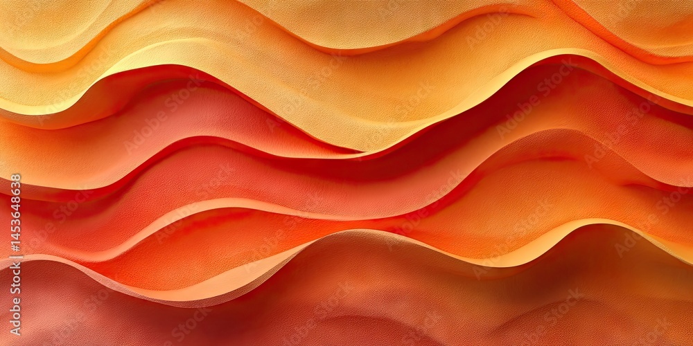Obraz premium Abstract wave design in warm hues.