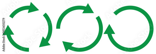 circle arrow icon set. Blue circular arrow icon, refresh, reload arrow icon symbol sign. Blue Reload vector icon set. repeat vector. restart or reset sign. Repeat cycle symbol. Blue rotation arrow.