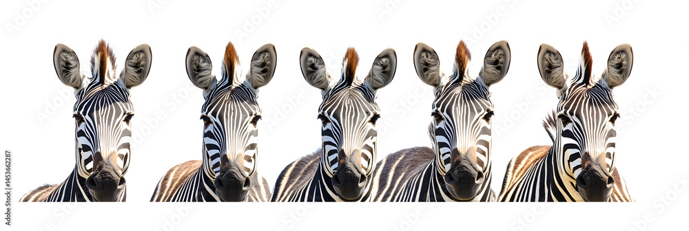 Zebra in cartoon, doodle style. Isolated 2d vector illustration in logo, icon style