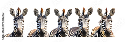 Obraz na płótnie Zebra in cartoon, doodle style. Isolated 2d vector illustration in logo, icon style w salonie