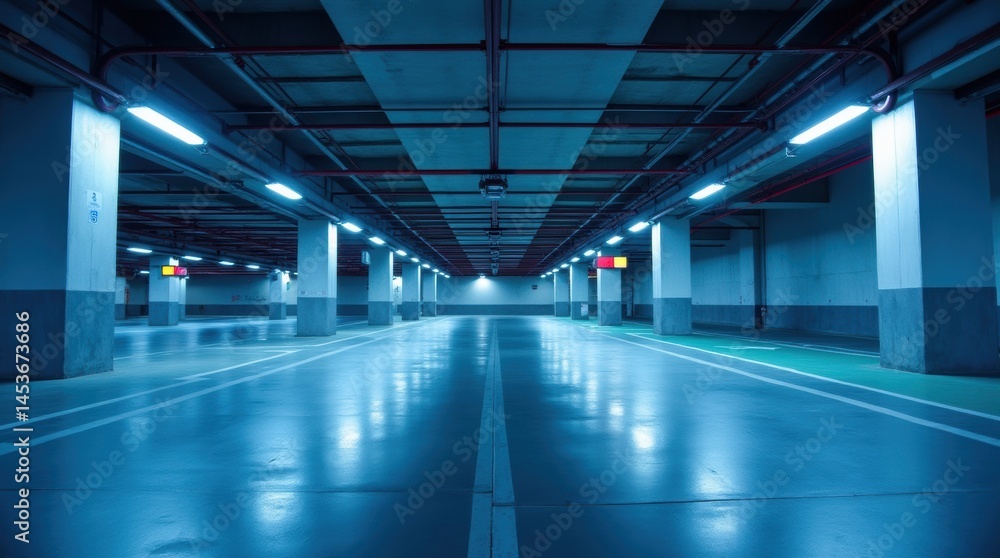 Contemporary underground parking with efficient space management system
Contemporary underground parking with efficient space management system