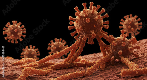 Detailed Visualization of Virus Structure and Composition at Microscopic Level