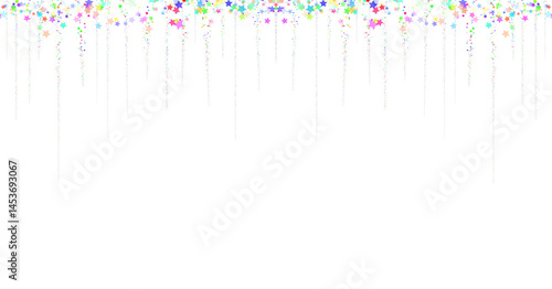 Obraz na płótnie Colorful Stars Confetti Png Shape Transparent Background w salonie