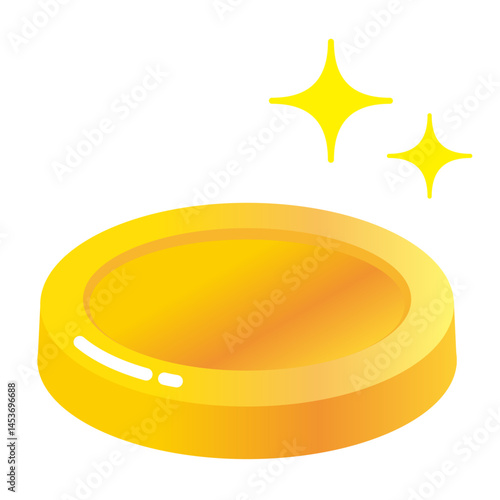 金のコインのイラスト