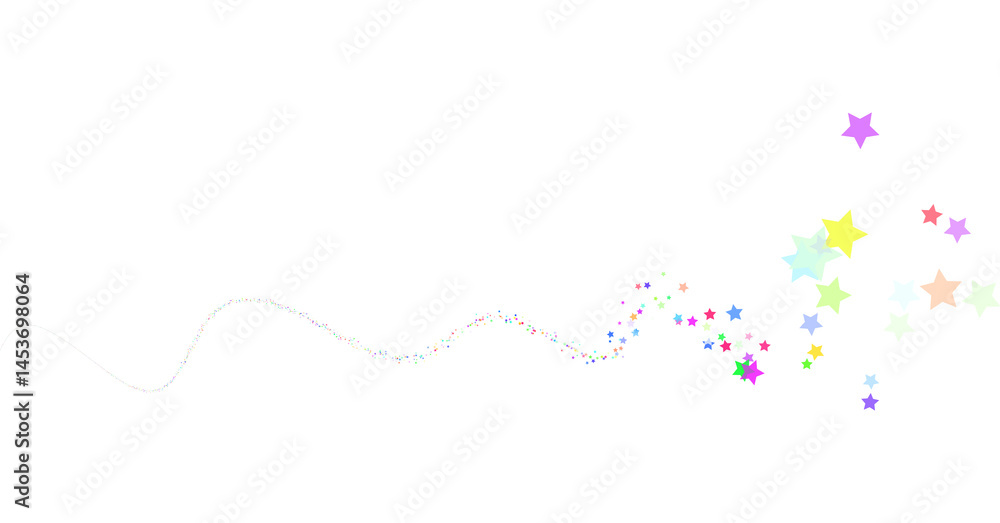 Colorful Stars Confetti Png Shape Transparent Background