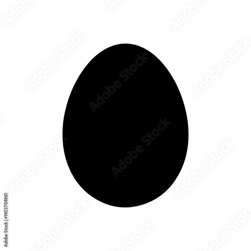 dinosaur egg silhouette icon vector flat design.