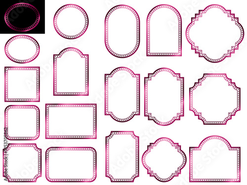 フレーム3、12マゼンタ