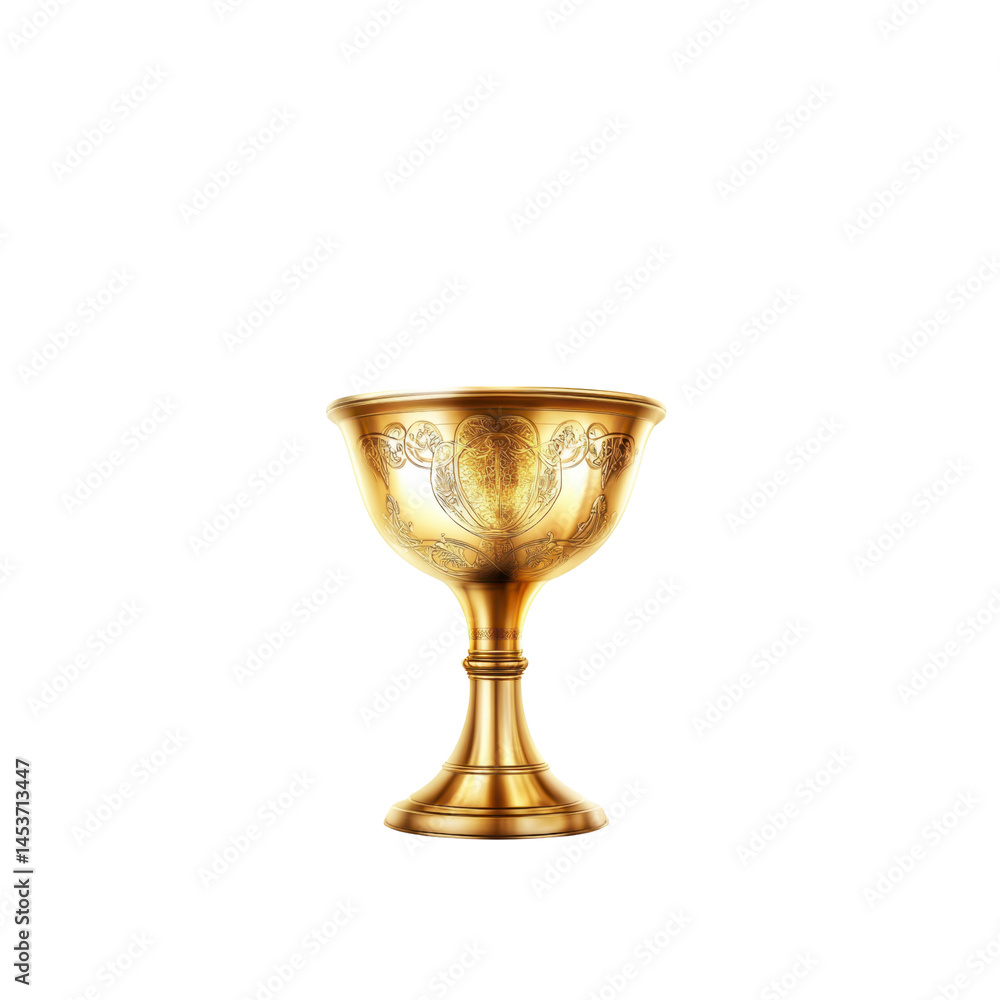 Ornate Golden Chalice or Grail - Isolated on Black Ornate Golden Chalice or Grail - Isolated on Black