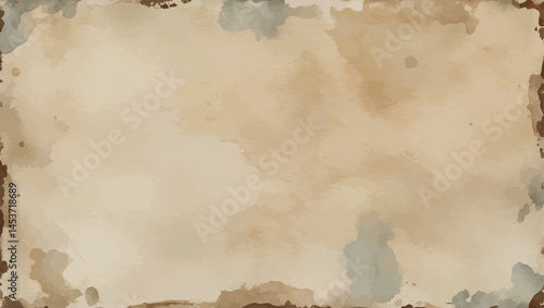 Vintage watercolor paper background. Soft beige tones with old-style texture.