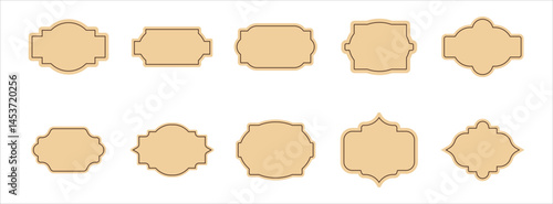 DECORATIVE RECTANGLE RETRO TEXT BOX