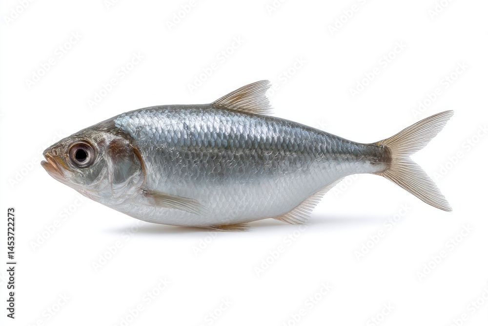 Silver Fish Isolated on White Background Silver Fish Isolated on White Background